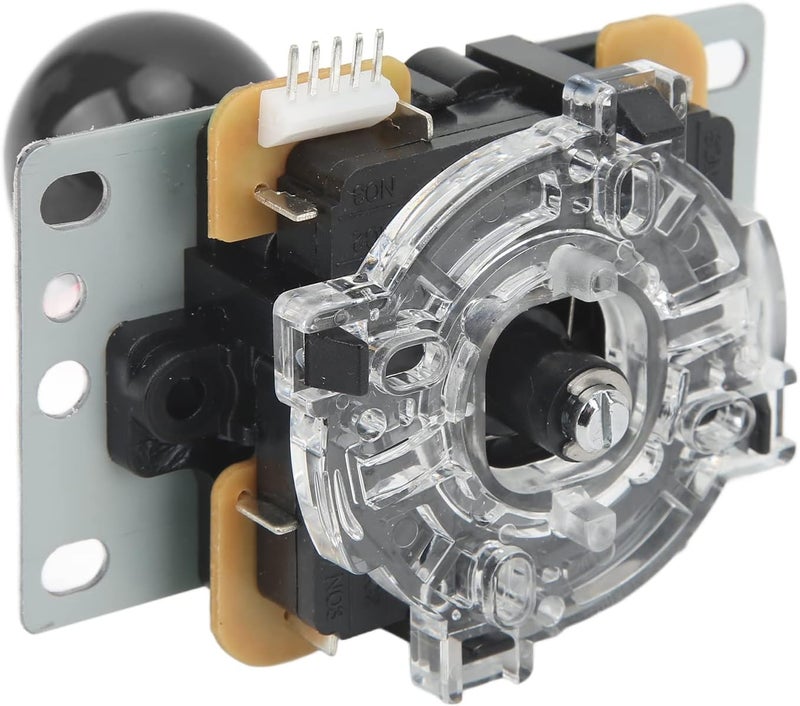 woobles عصا قتال DIY للأركيد، عصا تحكم عالية الحساسية لغرفة الألعاب باللون الأسود - Image 3